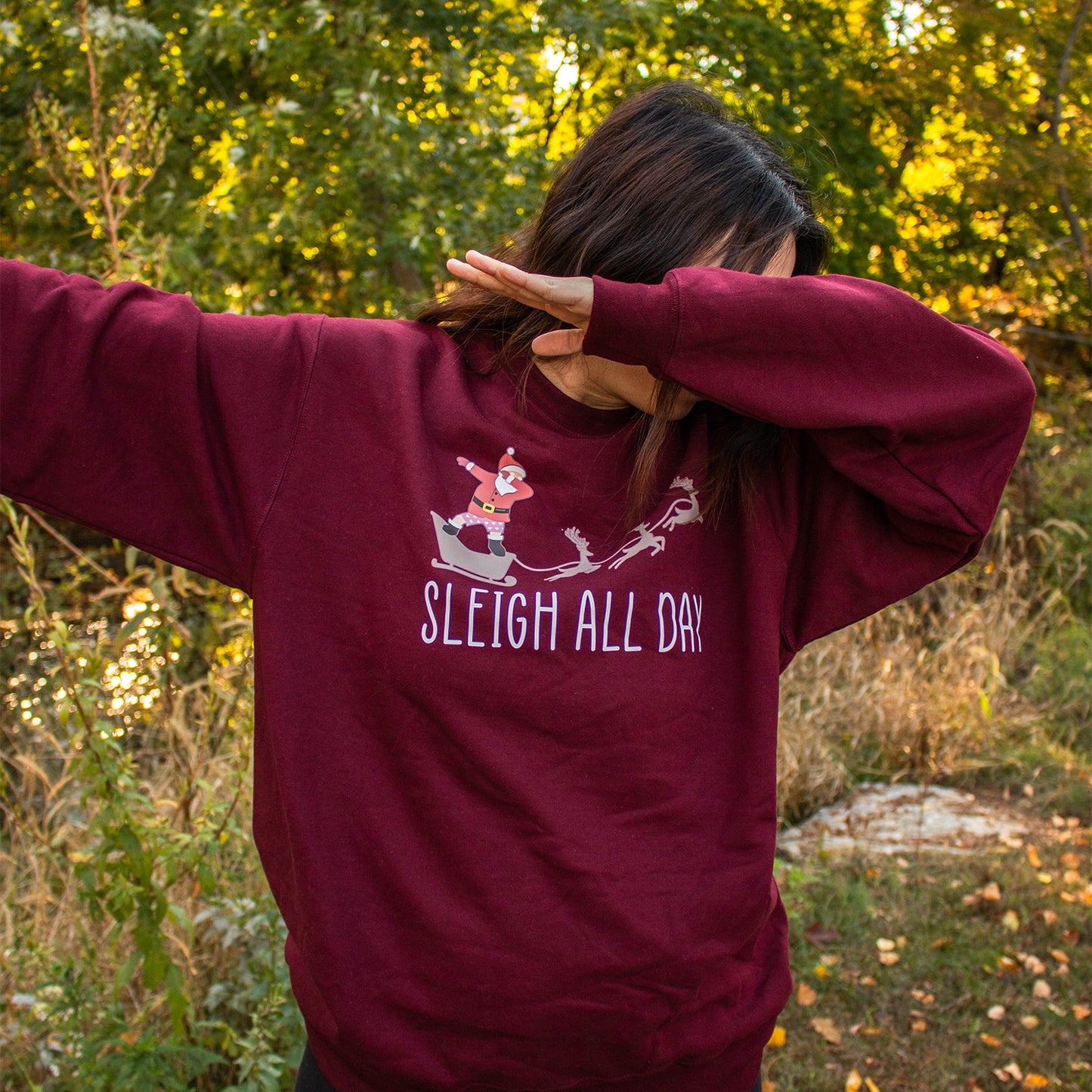 Sleigh All Day Holiday Crewneck