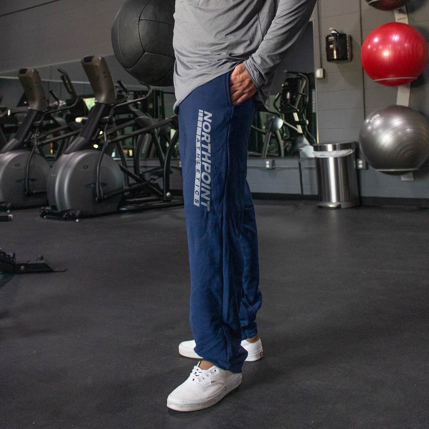 NorthPoint Athletics Wide Leg Sweatpant - Navy